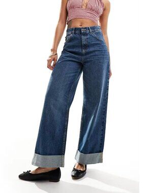 ASOS DESIGN Loose Jeans Deep Turn-Up Cuff